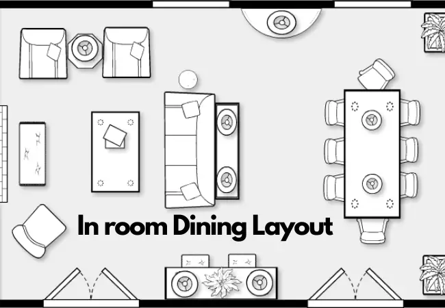 In room Dining Layout