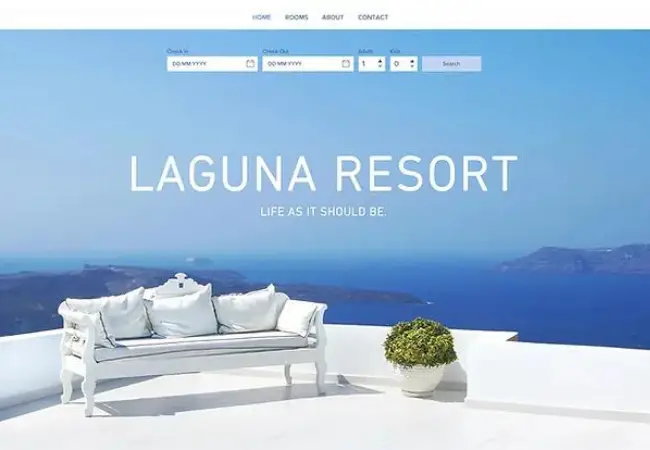 Best Resort Websites Design