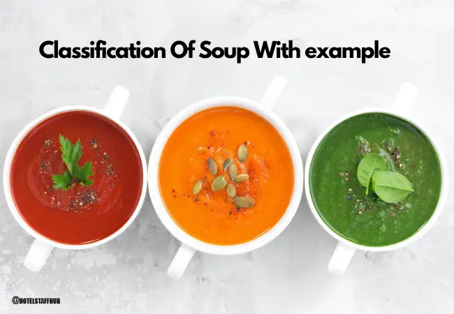 Classification Of Soup With example