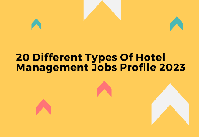 identify the different hotel management professionals essay