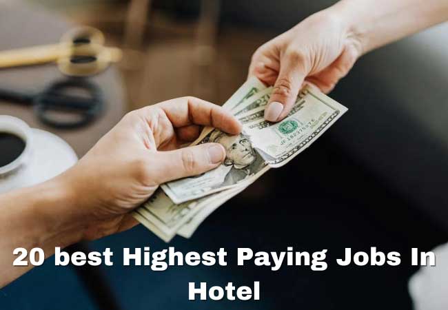 20 best Highest Paying Jobs In Hotel